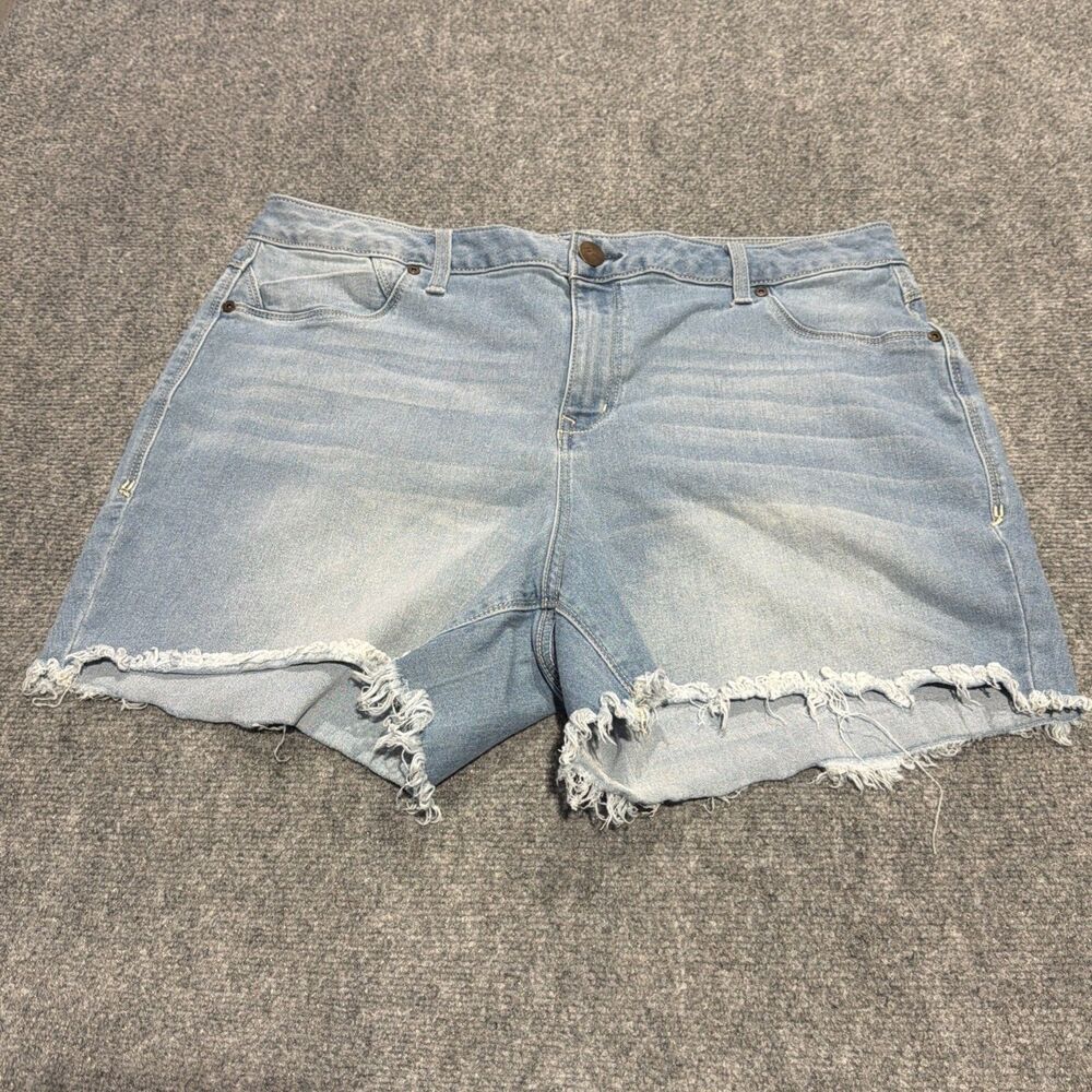 AG Adriano Goldschmied Womens 29 Denim Cutoff Shorts Cuffed